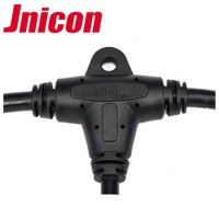 Jnicon M19 Moded Cable T Splitter Waterproof Ip67 Cable Connector