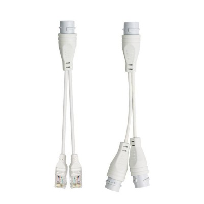 Poe Splitter Rj45 2-in-1 Network Cabling Connector For Security Camera Install Poe Splitter Ieee802.3at/af Transmission Standard